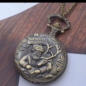 Northpole Santa Claus Christmas pocket watch